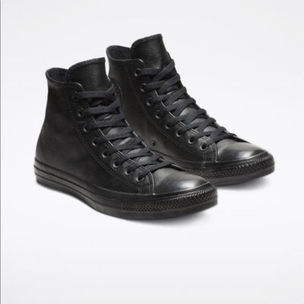 Leather high top Converse